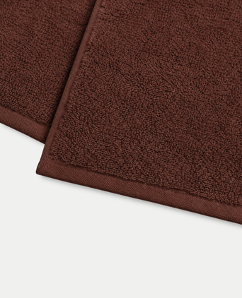 Gästehandtücher Zero-Twist-Baumwolle 30x30 cm (4 St.) | Chestnut Gästehandtücher Zero-Twist-Baumwolle 30x30 cm (4 St.) | Chestnut