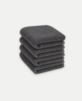Gästehandtücher Zero-Twist-Baumwolle 30x30 cm (4 St.) | Anthrazit Gästehandtücher Zero-Twist-Baumwolle 30x30 cm (4 St.) | Anthrazit