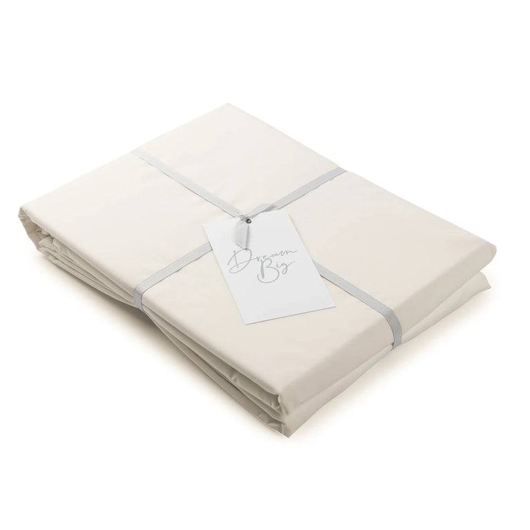 Bettbezug ägyptische Baumwolle Perkal 400TC | Chalk White | Outlet