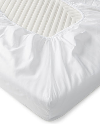 Spannbettlaken ägyptische Baumwolle Satin 400TC | Weiß | Outlet Egyptisch katoen hoeslaken | Satijn katoen | Hotel gevoel