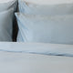 2er-Set Kissenbezüge Ägyptische Baumwolle Satin 400 TC | Misty Blue