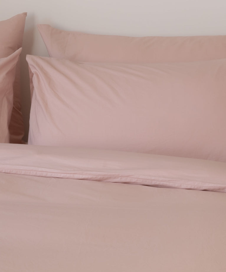 Kinder Kissenbezug Ägyptische Baumwolle Perkal 400TC Blush Pink - Petit Hôtel
