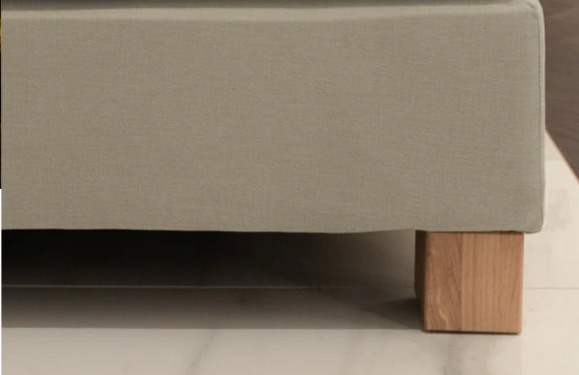 Boxspring-Unterbau 20 cm hoch - Sahara Stoff 200x200cm | Outlet