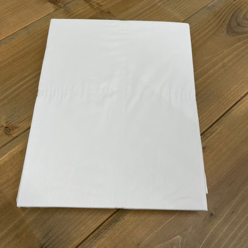 Spannbettlaken ägyptische Baumwolle Perkal 400TC | Weiß | Outlet