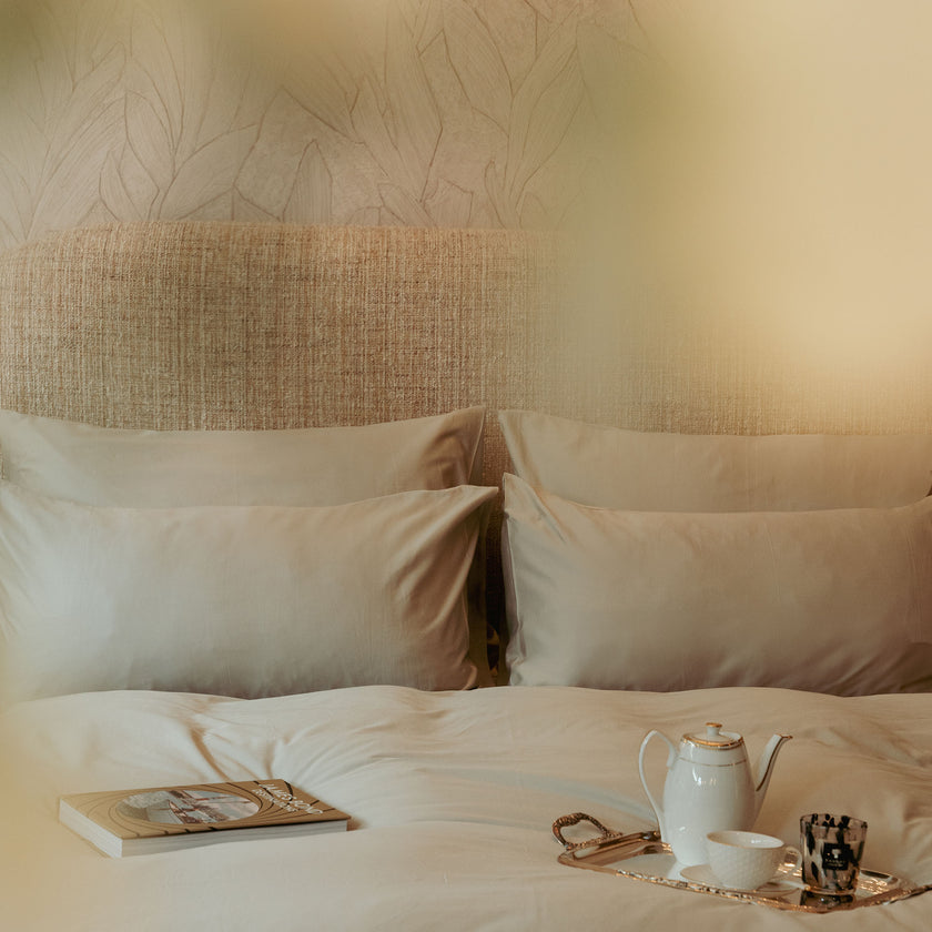Bettwäsche Set Ägyptische Baumwolle 400TC Satin | Champagne
