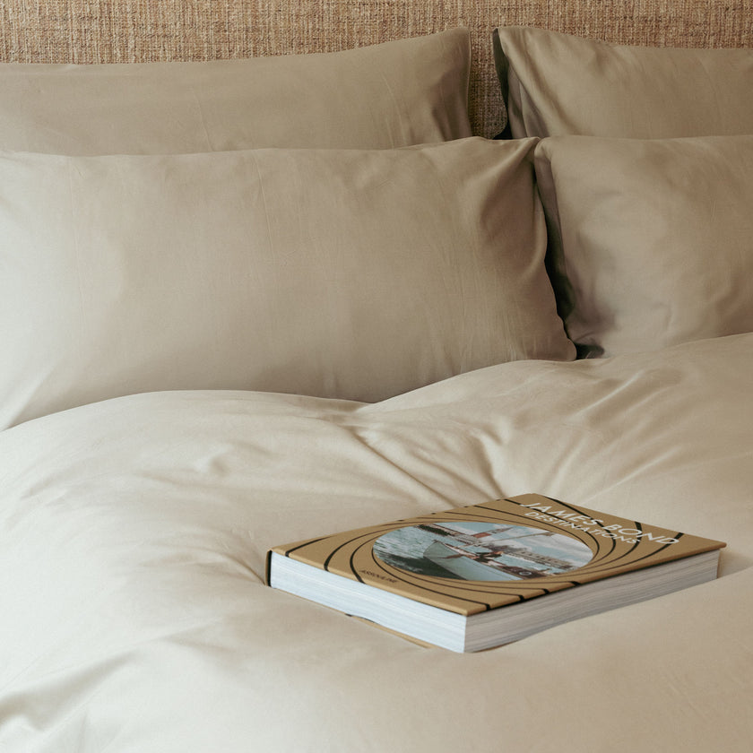 Bettwäsche Set Ägyptische Baumwolle 400TC Satin | Champagne