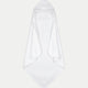 Badcape Baby zero-twist katoen | Wit