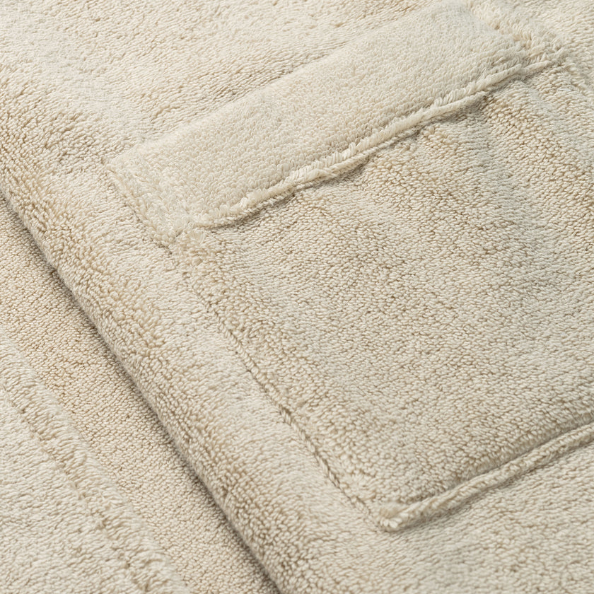 Bademantel Zero-Twist-Baumwolle mit Bestickung | Pebble Beach