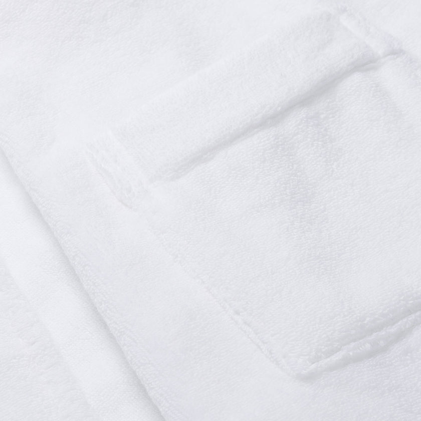 Bademantel zero-twist Baumwolle | Weiß