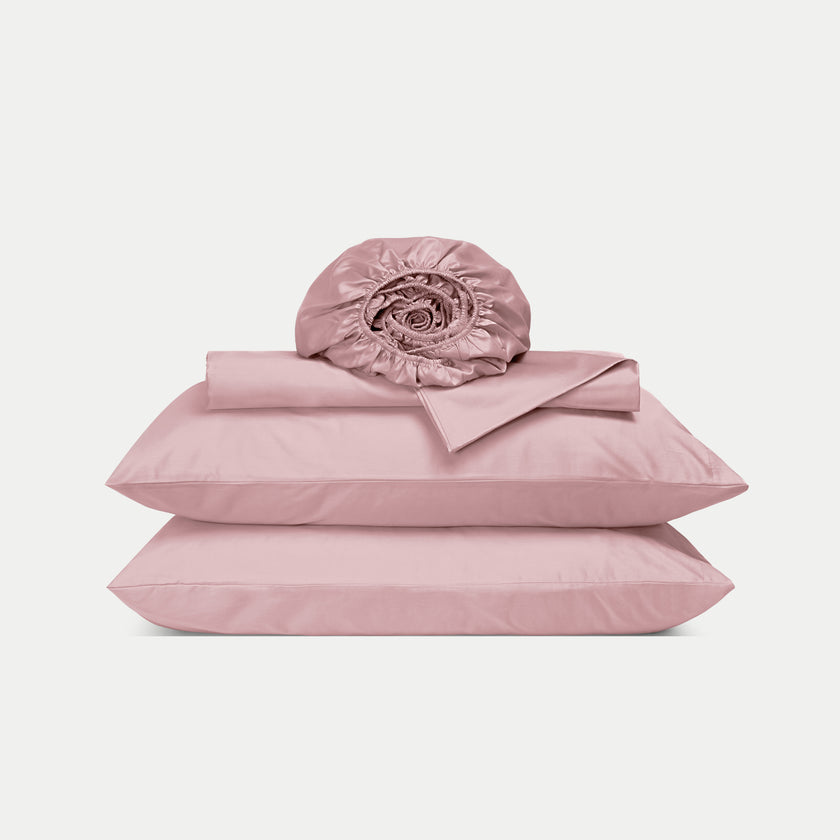Dekbedovertrekset & Hoeslaken Egyptisch Katoen Satijn | Blush Pink