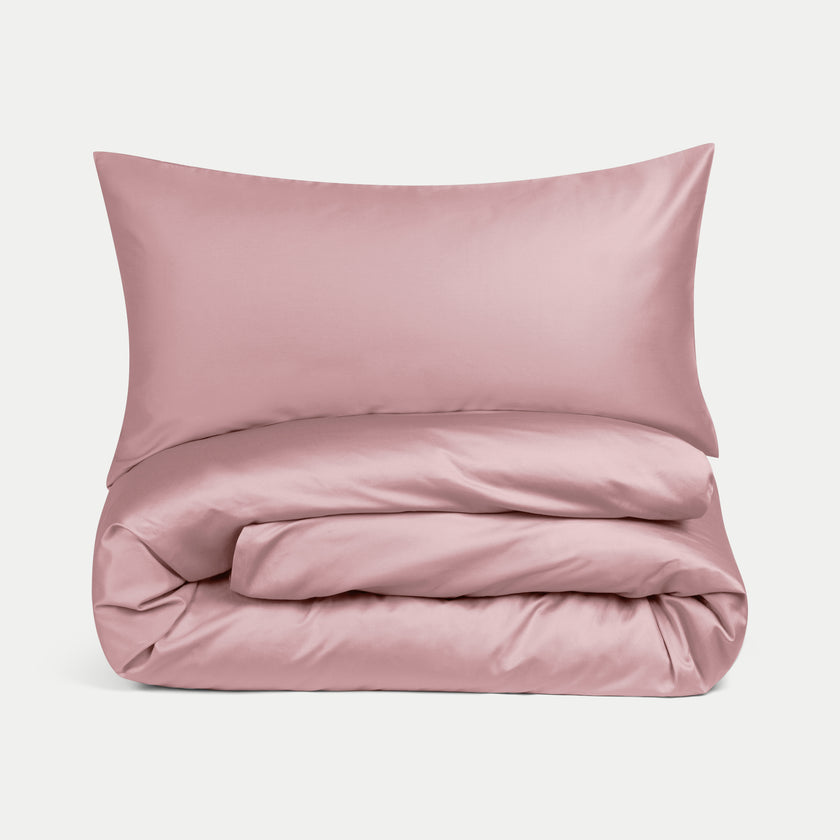 Kinderbettbezug ägyptische Baumwolle Satin 400TC blush pink - Petit Hôtel