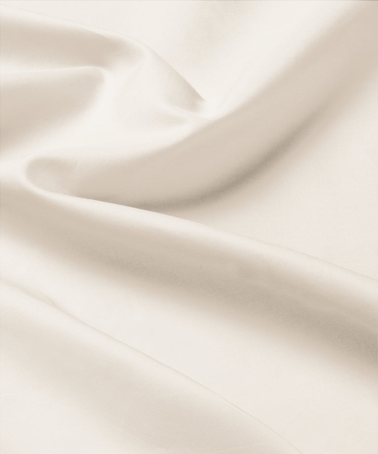 Bettwäsche Set & Spannbettlaken aus Perkal | Chalk White