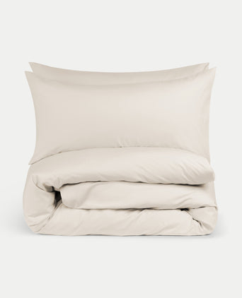 Bettwäsche Set Ägyptische Baumwolle 400TC Perkal | Chalk White Bettwäsche Set Ägyptische Baumwolle 400TC Perkal | Chalk White