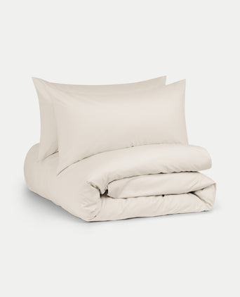 Bettwäsche Set Ägyptische Baumwolle 400TC Perkal | Chalk White Bettwäsche Set Ägyptische Baumwolle 400TC Perkal | Chalk White
