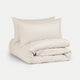 Bettwäsche Set Ägyptische Baumwolle 400TC Perkal | Chalk White