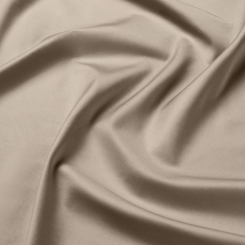 Bettwäsche-Set + Spannbettlaken aus ägyptischer Baumwolle Satin | Champagne