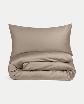 Bettbezug-Set ägyptische Baumwolle Satin 400TC | Champagner Bettbezug-Set ägyptische Baumwolle Satin 400TC | Champagner