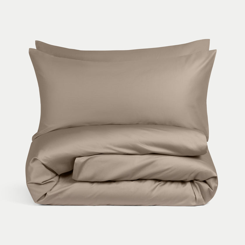 Bettwäsche Set Ägyptische Baumwolle 400TC Satin | Champagne
