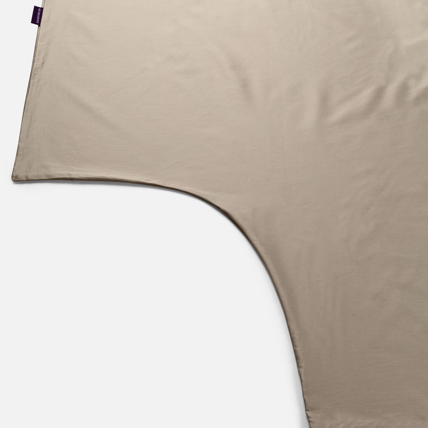 Bettbezug-Set ägyptische Baumwolle Satin 400TC | Champagner