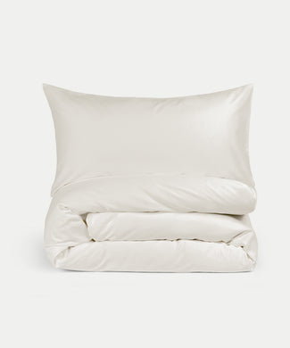 Bettbezug-Set ägyptische Baumwolle Satin 400TC | Cream Bettbezug-Set ägyptische Baumwolle Satin 400TC | Cream