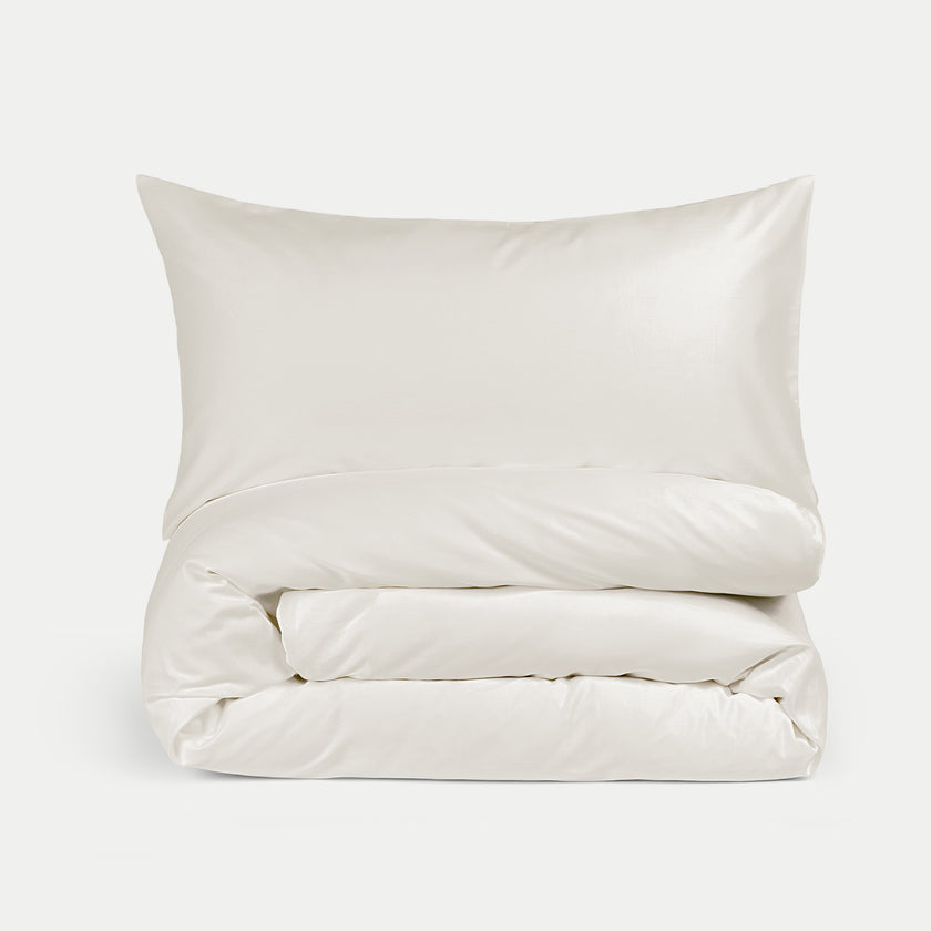 Bettbezug-Set ägyptische Baumwolle Satin 400TC | Cream