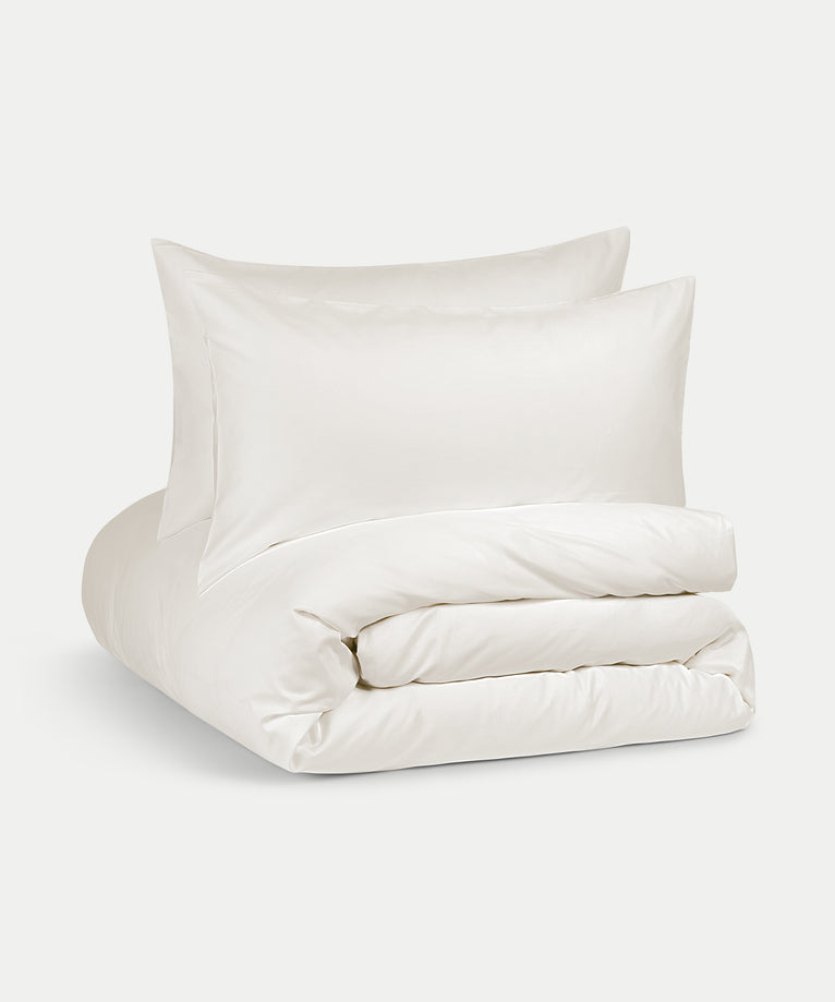 Bettwäsche Set Ägyptische Baumwolle 400TC Satin | Cream