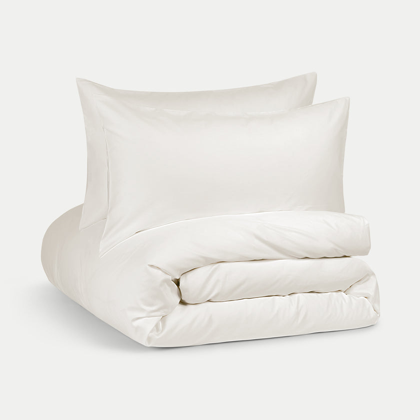 Bettwäsche Set Ägyptische Baumwolle 400TC Satin | Cream