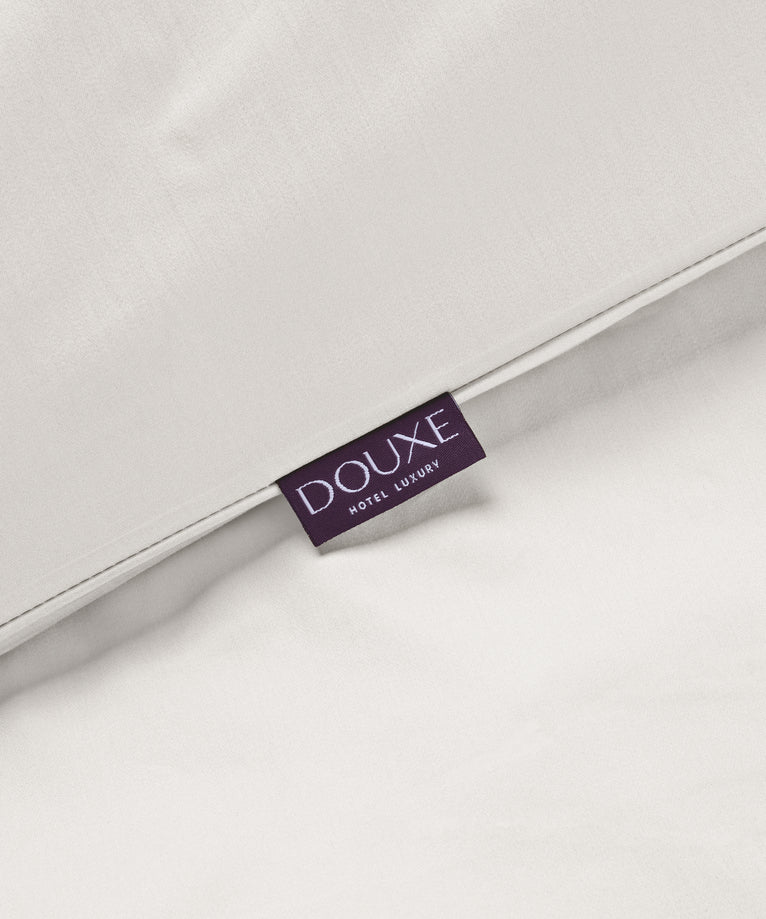 Bettwäsche-Set + Spannbettlaken aus ägyptischer Baumwolle Satin | Cream