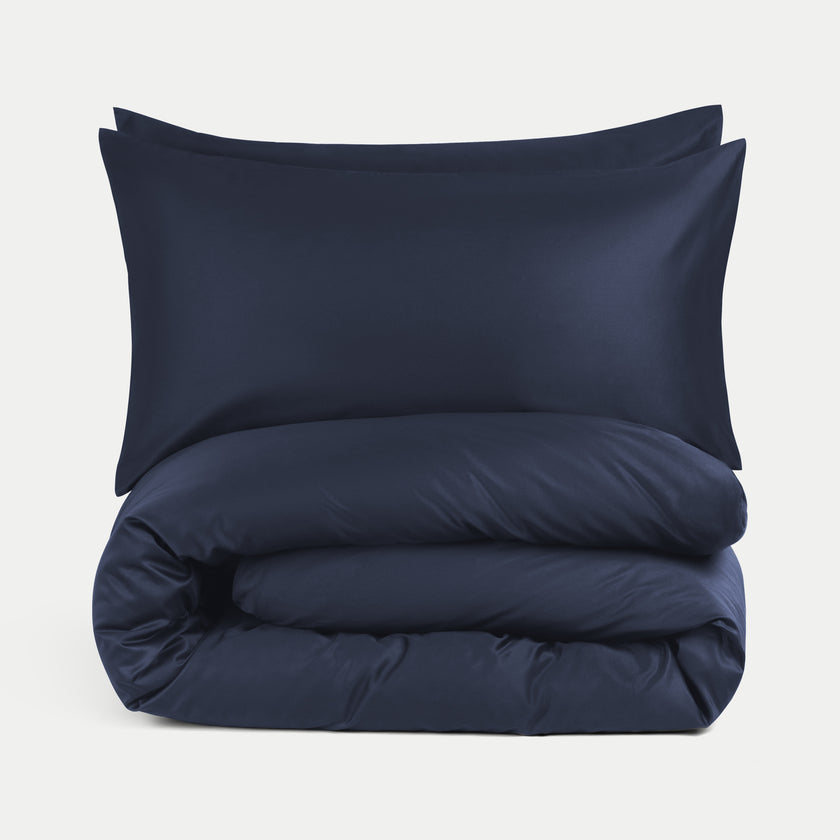 Bettwäsche Set Ägyptische Baumwolle 400TC Satin | Harbour Blue
