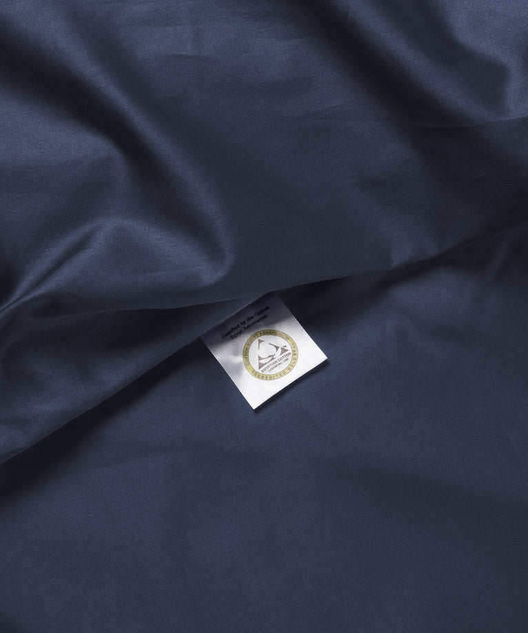 2er-Set Kissenbezüge Ägyptische Baumwolle Satin 400 TC | Harbour Blue