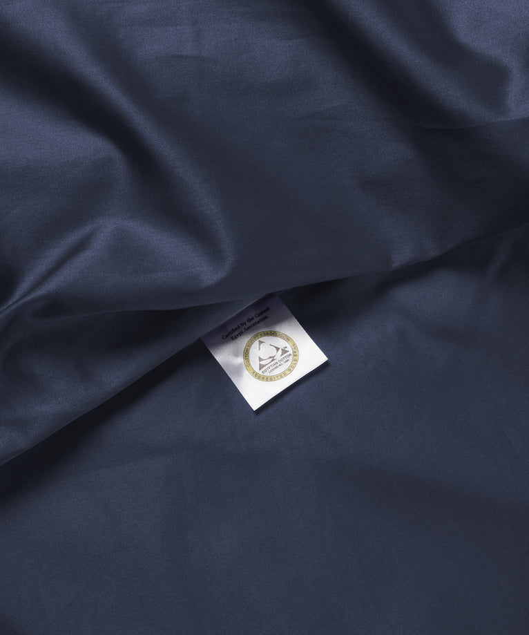 Bettbezug-Set ägyptische Baumwolle Satin 400TC | Harbour Blue