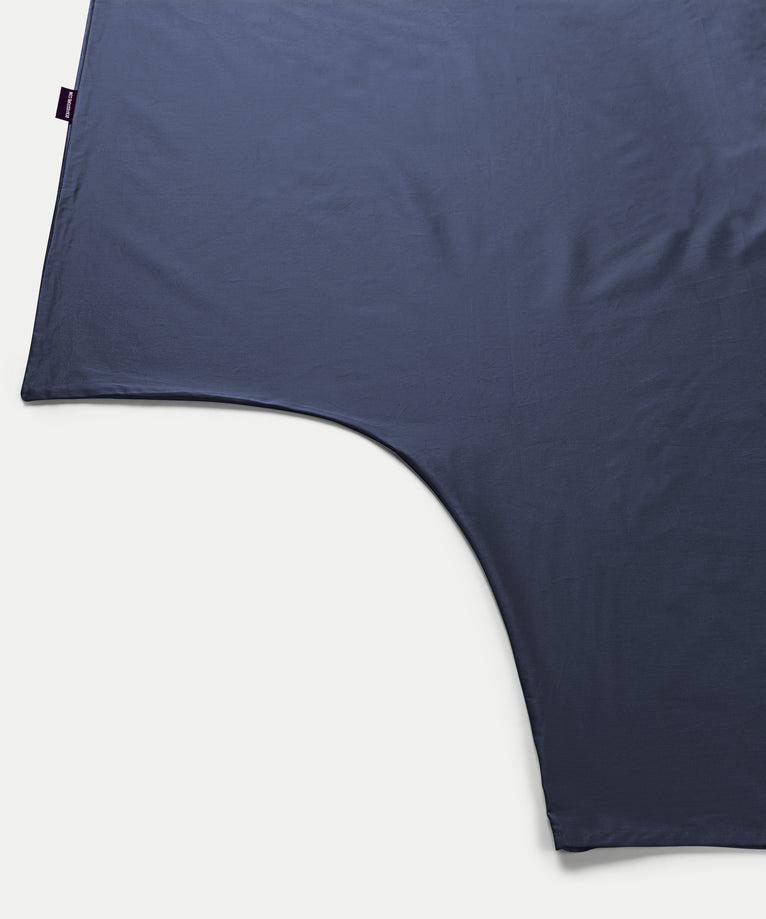 Bettbezug-Set ägyptische Baumwolle Satin 400TC | Harbour Blue