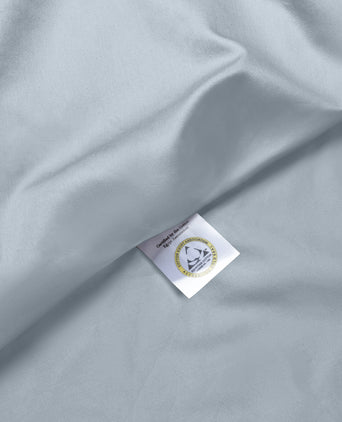 Bettwäsche Set Ägyptische Baumwolle 400TC Satin | Misty Blue Bettwäsche Set Ägyptische Baumwolle 400TC Satin | Misty Blue