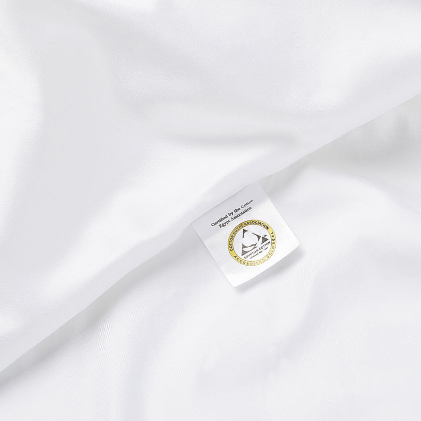 Okura Bettwäsche Set Ägyptische Baumwolle 600TC Satin | Weiß