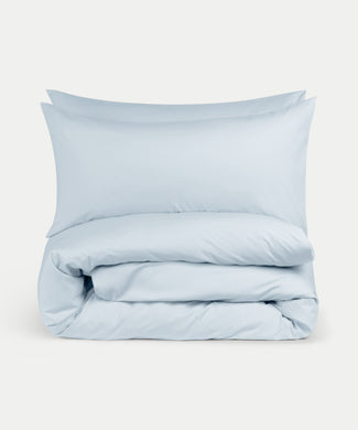 Bettwäsche Set Ägyptische Baumwolle 400TC Perkal | Pastellblau Bettwäsche Set Ägyptische Baumwolle 400TC Perkal | Pastellblau