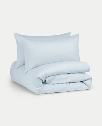 Bettwäsche Set Ägyptische Baumwolle 400TC Perkal | Pastellblau Bettwäsche Set Ägyptische Baumwolle 400TC Perkal | Pastellblau