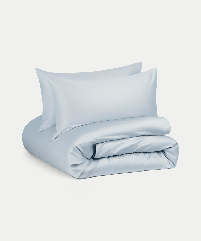 Bettwäsche Set Ägyptische Baumwolle 400TC Satin | Pastellblau