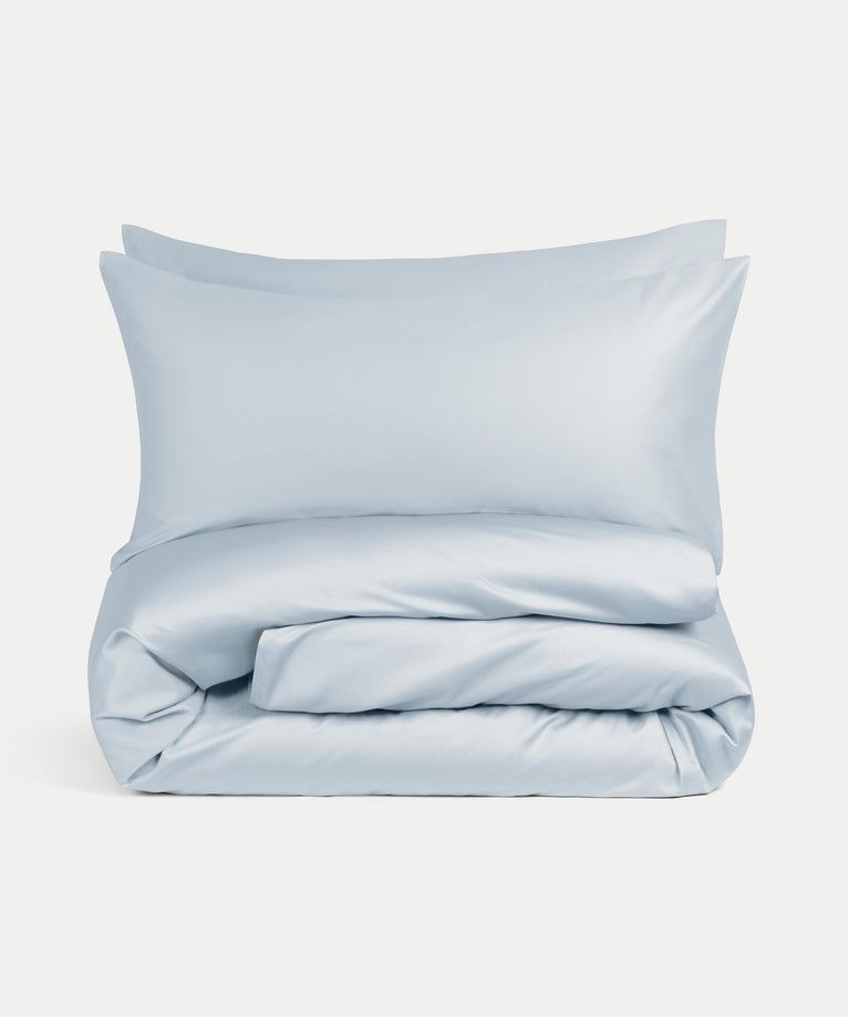 Bettwäsche Set Ägyptische Baumwolle 400TC Satin | Pastellblau