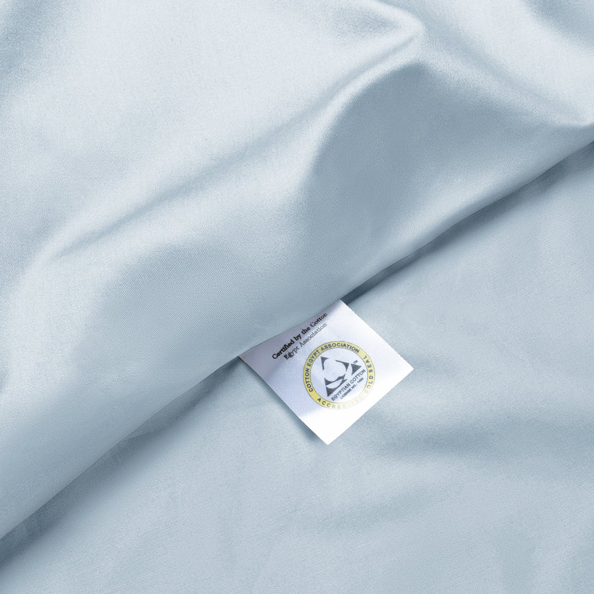 Bettwäsche Set Ägyptische Baumwolle 400TC Satin | Pastellblau