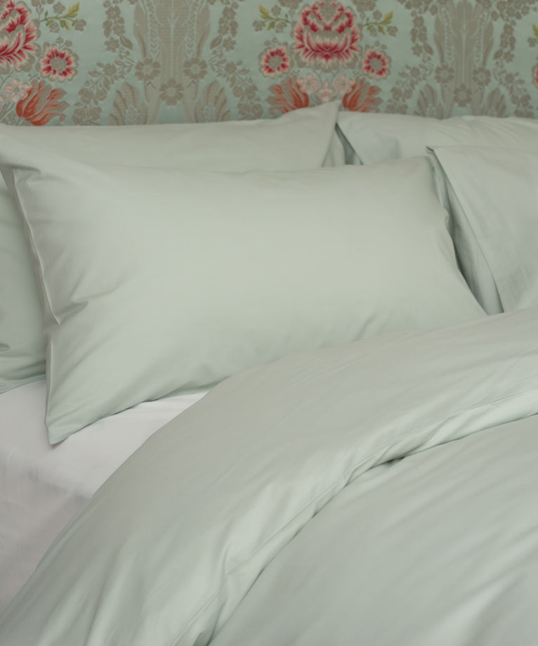Kissenbezug ägyptische Baumwolle 400TC Perkal | Pastel Green