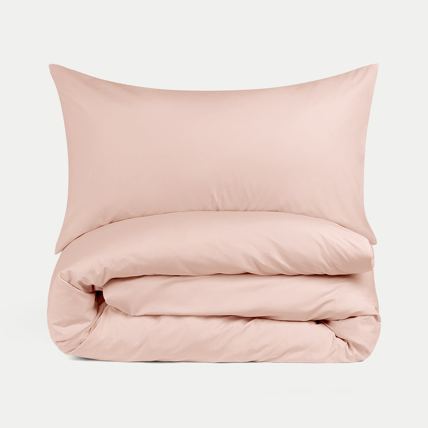 Kinderbettbezug ägyptische Baumwolle Perkal 400TC blush pink - Petit Hôtel