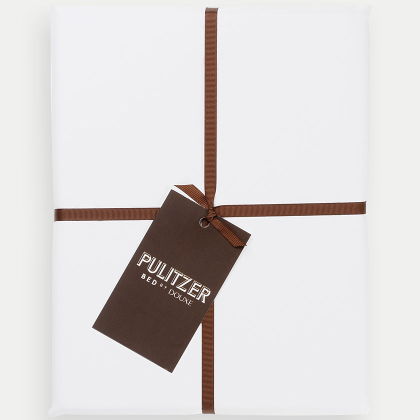 Pulitzer Bettbezug-Set ägyptische Baumwolle Satin 400TC | Weiß