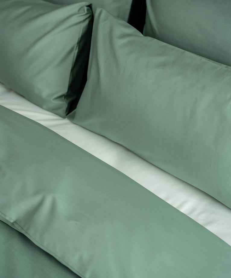 Bettbezug-Set ägyptische Baumwolle Satin 400TC | Sage Green