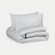 Bettbezug-Set ägyptische Baumwolle Satin 400TC | Silbergrau