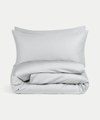 Bettwäsche Set Ägyptische Baumwolle 400TC Satin | Silbergrau Bettwäsche Set Ägyptische Baumwolle 400TC Satin | Silbergrau