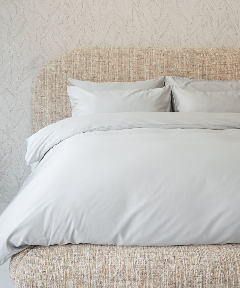 Bettwäsche Set Ägyptische Baumwolle 400TC Satin | Silbergrau