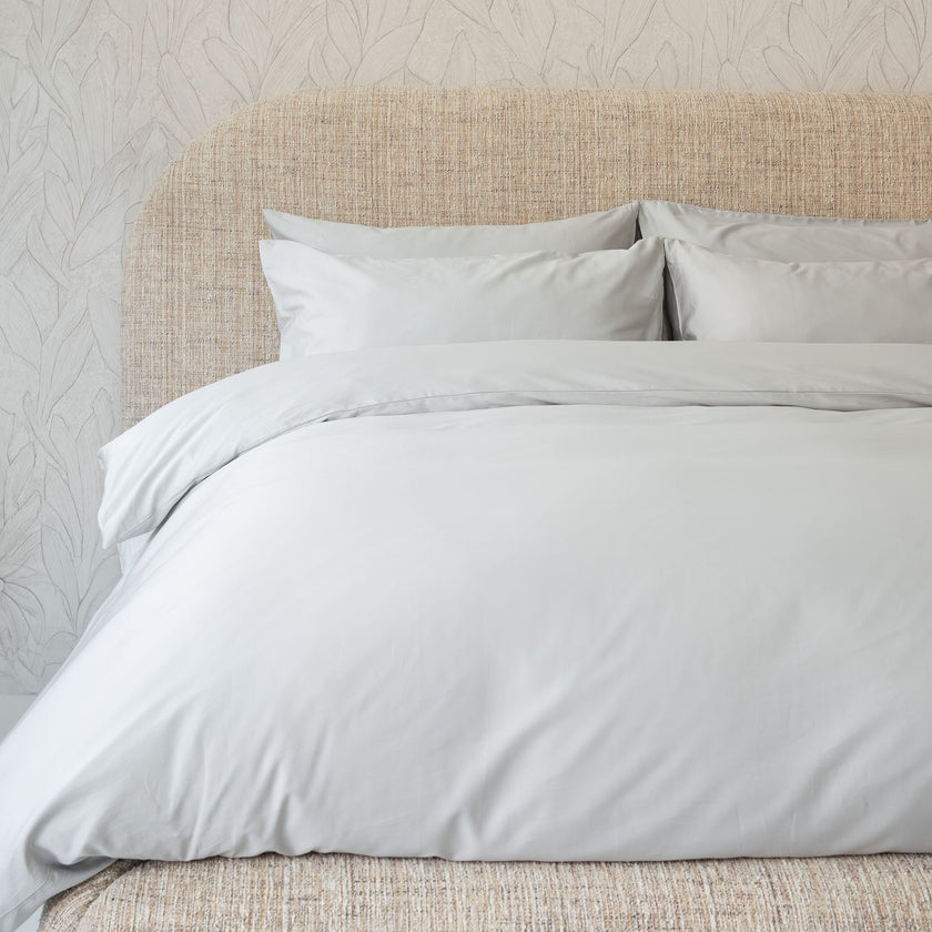 Bettwäsche Set Ägyptische Baumwolle 400TC Satin | Silbergrau