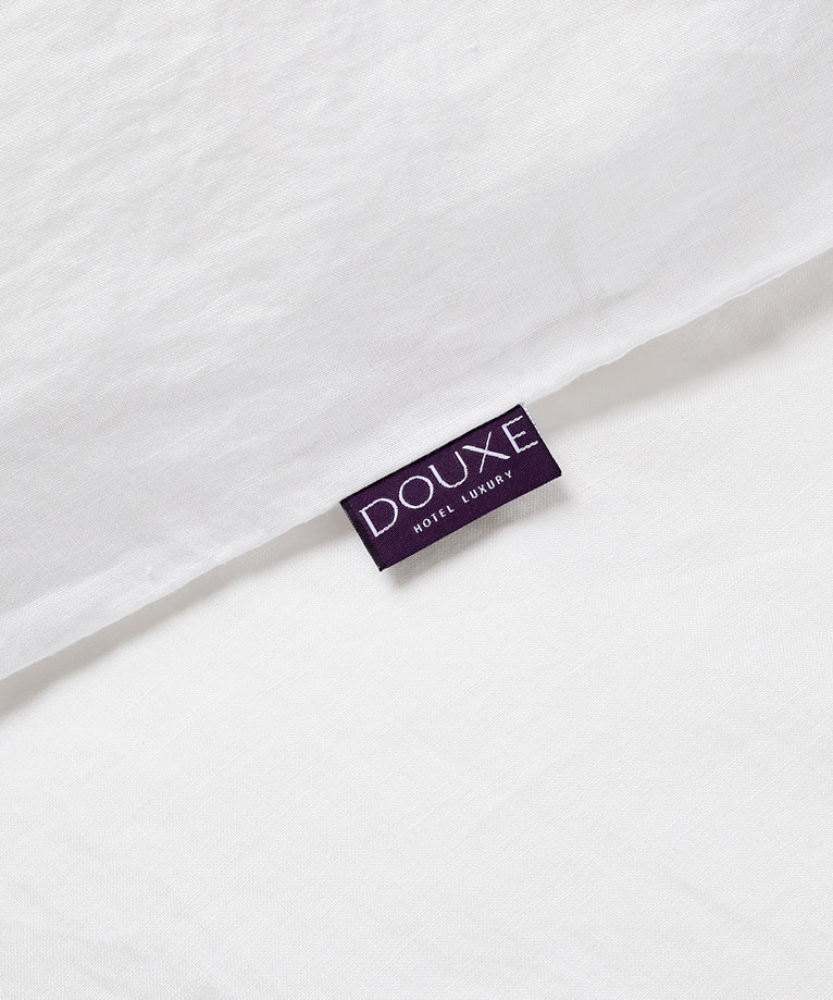 Bettwäsche Set 100% Leinen | Weiß