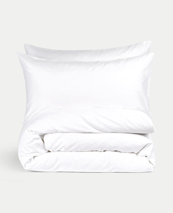 Hotel Pulitzer Bettwäsche Set Ägyptische Baumwolle 400TC Satin | Weiß Bettwäsche Weiß aus ägyptischer Baumwolle vom Hotel Pullitzer