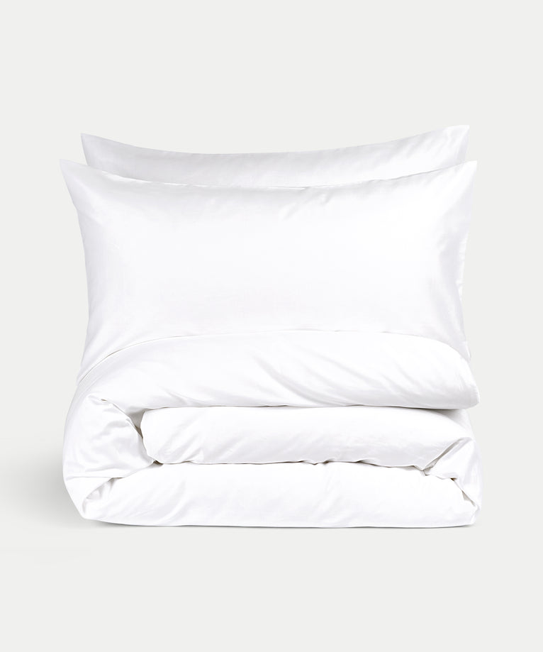 Hotel Pulitzer Bettwäsche Set Ägyptische Baumwolle 400TC Satin | Weiß